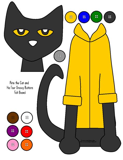 Printable Pete The Cat Template